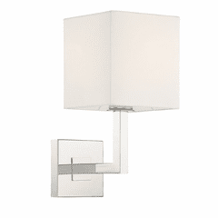 Crystorama Chatham 1 Light Wall Mount - Polished Nickel - CHA-491-PN