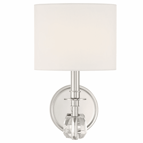 Crystorama Chimes 1 Light Wall Mount - Polished Nickel - CHI-211-PN