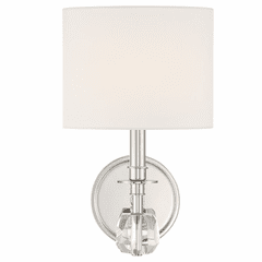 Crystorama Chimes 1 Light Wall Mount - Polished Nickel - CHI-211-PN