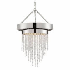 Crystorama Clarksen 5 Light Chandelier - Polished Nickel - CLA-A3205-PN-CL-MWP Crystorama Clarksen 5 Light Chandelier - Polished Nickel - CLA-A3205-PN-CL-MWP