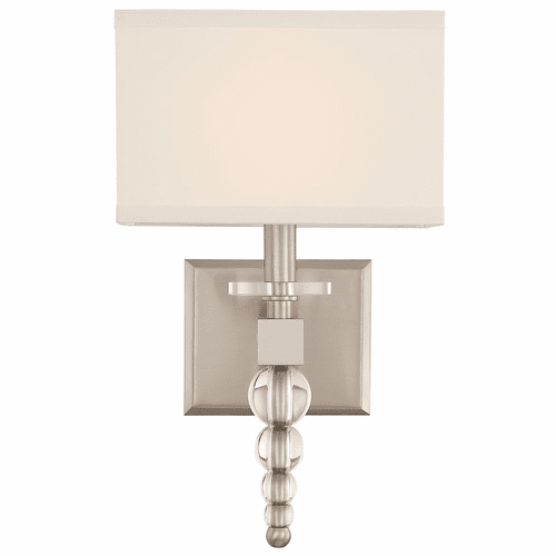 Crystorama Clover 1 Light Wall Mount - Brushed Nickel - CLO-8892-BN
