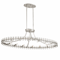 Crystorama Clover 12 Light Chandelier - Brushed Nickel - CLO-8897-BN