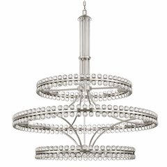 Crystorama Clover 24 Light Chandelier - Brushed Nickel - CLO-8000-BN