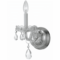 Crystorama Crystal 1 Lt Swarovski Strass Crystal Chrome Sconce I - 1031-CH-CL-S