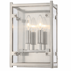 Crystorama Danbury 2 Light Wall Mount - Brushed Nickel - DAN-8792-BN