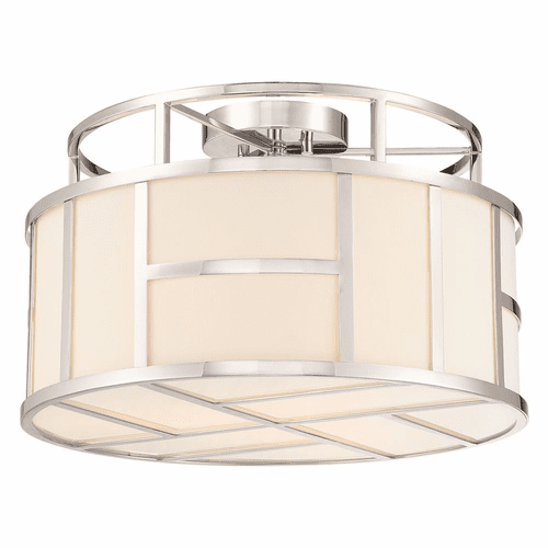 Crystorama Danielson 3 Light Ceiling Mount - Polished Nickel - DAN-400-PN
