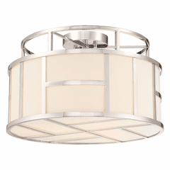 Crystorama Danielson 3 Light Ceiling Mount - Polished Nickel - DAN-400-PN
