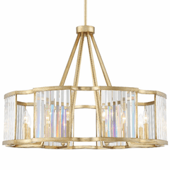 Crystorama Darcy 8 Light Chandelier - Distressed Twilight - DAR-1018-DT Crystorama Darcy 8 Light Chandelier - Distressed Twilight - DAR-1018-DT