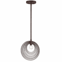 Crystorama Doral 1 Light Pendant - Forged Bronze - DOR-B7700-FB Crystorama Doral 1 Light Pendant - Forged Bronze - DOR-B7700-FB