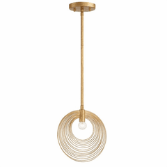 Crystorama Doral 1 Light Pendant - Renaissance Gold - DOR-B7700-RG