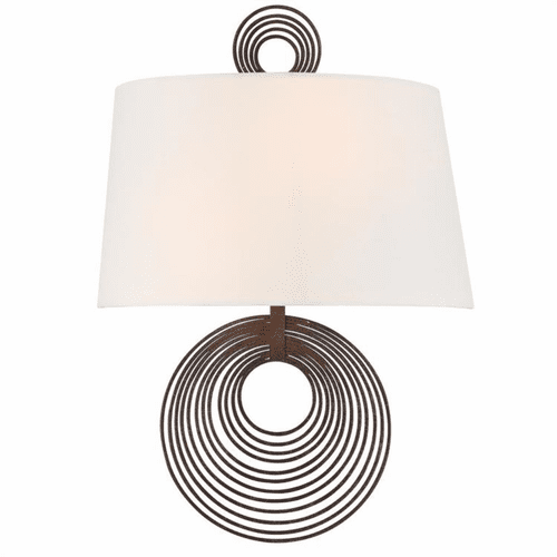Crystorama Doral 2 Light Wall Mount - Forged Bronze - DOR-B7702-FB