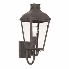 Crystorama Dumont 1 Light Outdoor Wall Mount - Graphite - DUM-9801-GE