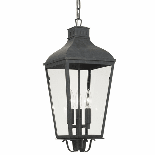 Crystorama Dumont 3 Light Outdoor Chandelier - Graphite - DUM-9805-GE
