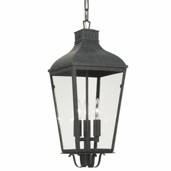 Crystorama Dumont 3 Light Outdoor Chandelier - Graphite - DUM-9805-GE
