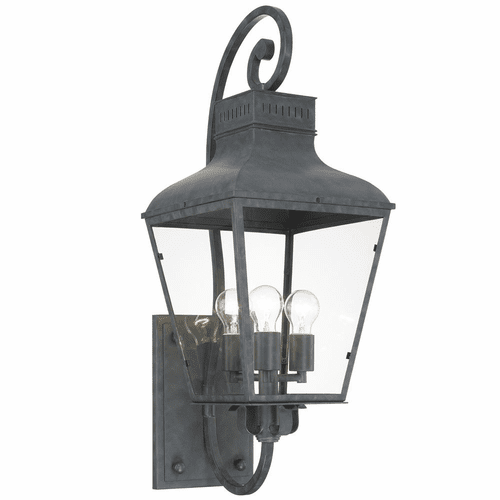 Crystorama Dumont 3 Light Outdoor Wall Mount - Graphite - DUM-9803-GE
