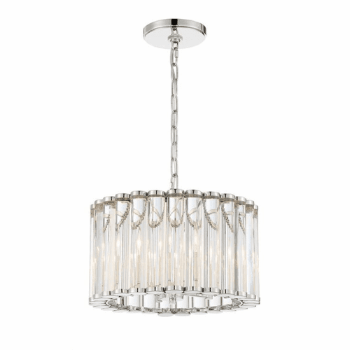 Crystorama Elliot 4 Light Ceiling Mount - Polished Nickel - ELL-B3004-PN_CEILING