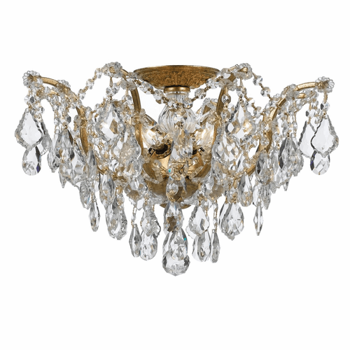 Crystorama Filmore 5 Light Hand Cut Crystal Semi-Flush I - 4457-GA-CL-MWP