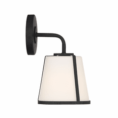 Crystorama Fulton 1 Light Wall Sconce - Black - FUL-911-BK Crystorama Fulton 1 Light Wall Sconce - Black - FUL-911-BK