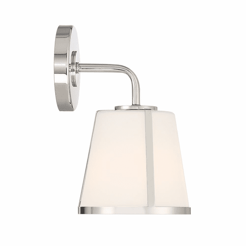 Crystorama Fulton 1 Light Wall Sconce - Polished Nickel - FUL-911-PN