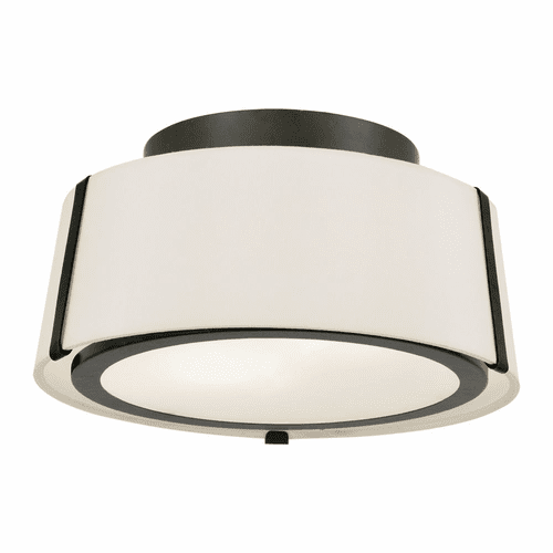 Crystorama Fulton 2 Light Ceiling Mount - Black - FUL-903-BK