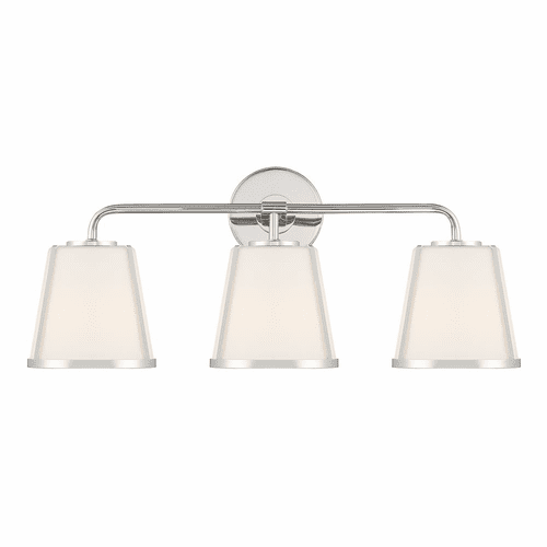 Crystorama Fulton 3 Light Bath Vanity - Polished Nickel - FUL-913-PN