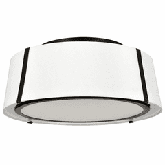 Crystorama Fulton 3 Light Ceiling Mount - Black - FUL-905-BK