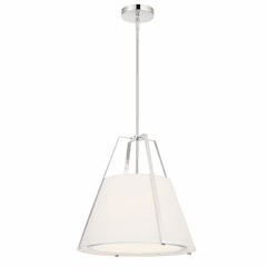 Crystorama Fulton 3 Light Pendant - Polished Nickel - FUL-904-PN