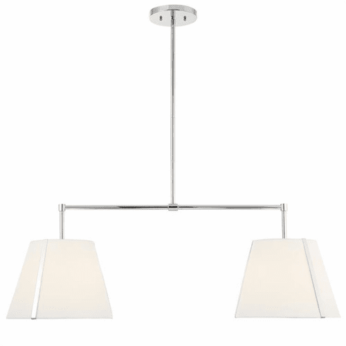 Crystorama Fulton 4 Light Chandelier - Polished Nickel - FUL-906-PN