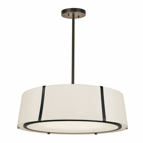 Crystorama Fulton 6 Light Chandelier - Black - FUL-907-BK