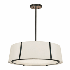 Crystorama Fulton 6 Light Chandelier - Black - FUL-907-BK