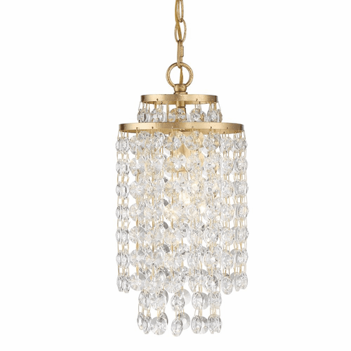 Crystorama Gabrielle 1 Light Chandelier - Antique Gold - GAB-B7301-GA