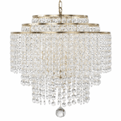 Crystorama Gabrielle 6 Light Chandelier - Antique Gold - GAB-B7305-GA