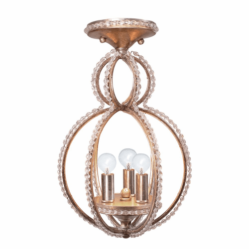 Crystorama Garland 3 Light Ceiling Mount - Distressed Twilight - 6760-DT_CEILING