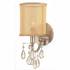 Crystorama Hampton 1 Light Brass Sconce - 5621-AB