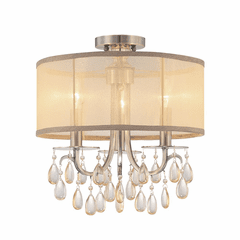 Crystorama Hampton 3 Light Ceiling Mount - Antique Brass - 5623-AB_CEILING