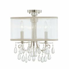 Crystorama Hampton 3 Light Ceiling Mount - Polished Chrome - 5623-CH_CEILING