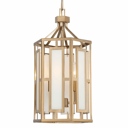 Crystorama Hillcrest 3 Light Chandelier - Vibrant Gold - HIL-997-VG