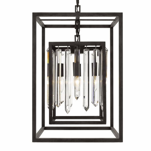 Crystorama Hollis 4 Light Chandelier - Forged Bronze - 8404-FB