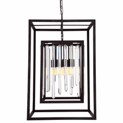 Crystorama Hollis 8 Light Bronze Chandelier - 8409-FB