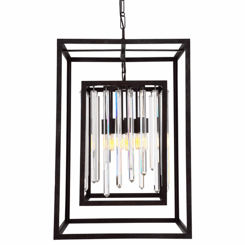 Crystorama Hollis 8 Light Bronze Chandelier - 8409-FB