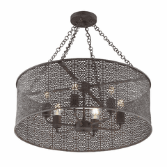 Crystorama Jasmine 6 Light Chandelier - Forged Bronze - JAS-A5016-FB