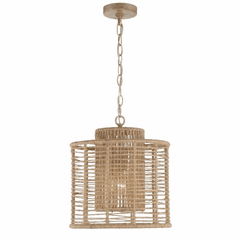 Crystorama Jayna 1 Light Pendant - Burnished Silver - JAY-A5001-BS