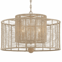 Crystorama Jayna 4 Light Chandelier - Burnished Silver - JAY-A5004-BS