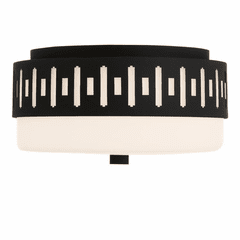 Crystorama Keaton 2 Light Ceiling Mount - Black Forged - KEA-B8200-BF Crystorama Keaton 2 Light Ceiling Mount - Black Forged - KEA-B8200-BF