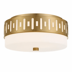 Crystorama Keaton 2 Light Ceiling Mount - Vibrant Gold - KEA-B8200-VG