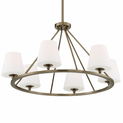 Crystorama Keenan 6 Light Chandelier - Vibrant Gold - KEE-A3006-VG