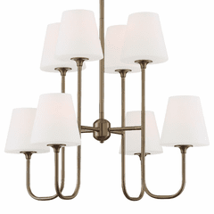 Crystorama Keenan 8 Light Chandelier - Vibrant Gold - KEE-A3008-VG