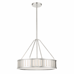 Crystorama Kendal 4 Light Pendant - Polished Nickel - KEN-8304-PN Crystorama Kendal 4 Light Pendant - Polished Nickel - KEN-8304-PN