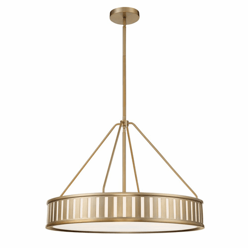 Crystorama Kendal 6 Light Pendant - Vibrant Gold - KEN-8306-VG