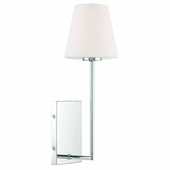 Crystorama Lena 1 Light Wall Mount - Polished Chrome - LEN-250-OP-CH Crystorama Lena 1 Light Wall Mount - Polished Chrome - LEN-250-OP-CH